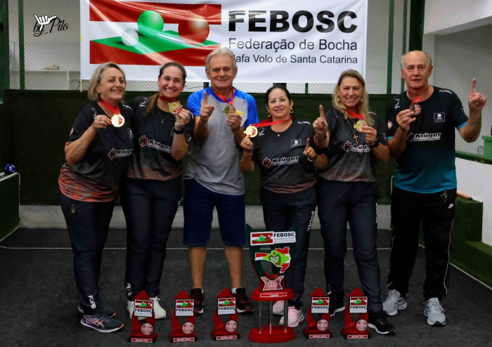 Timbó conquista pelo quarto ano consecutivo estadual de Bocha Rafa Vollo Feminina