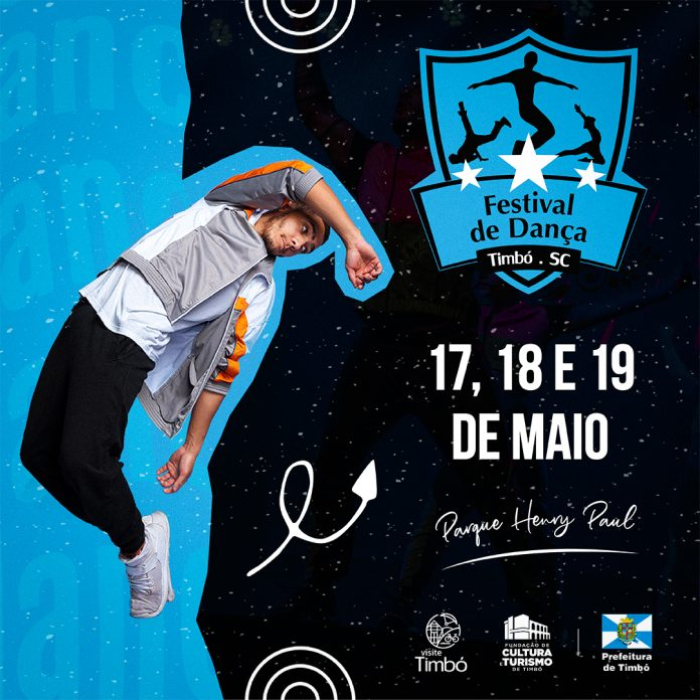 Festival de Dança de Timbó acontece de 17 a 19 de maio