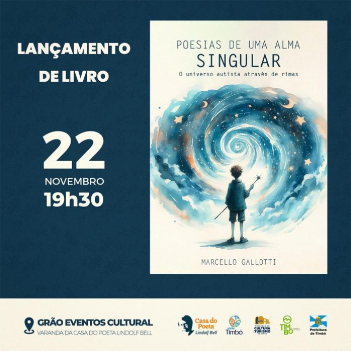 Casa do Poeta recebe lançamento do livro “Poesias de Uma Alma Singular” do jornalista e escritor Marcello Gallotti
