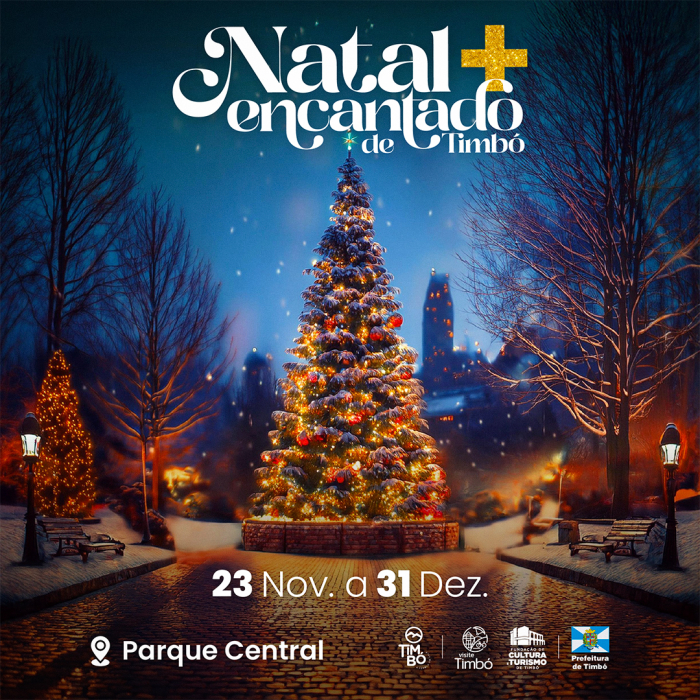 Natal Mais Encantado de Timbó inicia neste sábado com o Passeio de Lanternas