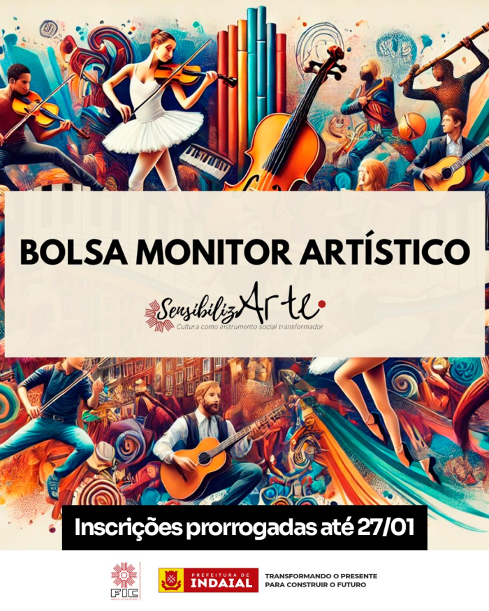 FIC prorroga prazo de inscrições para Programa Bolsa Monitor Artístico 2025
