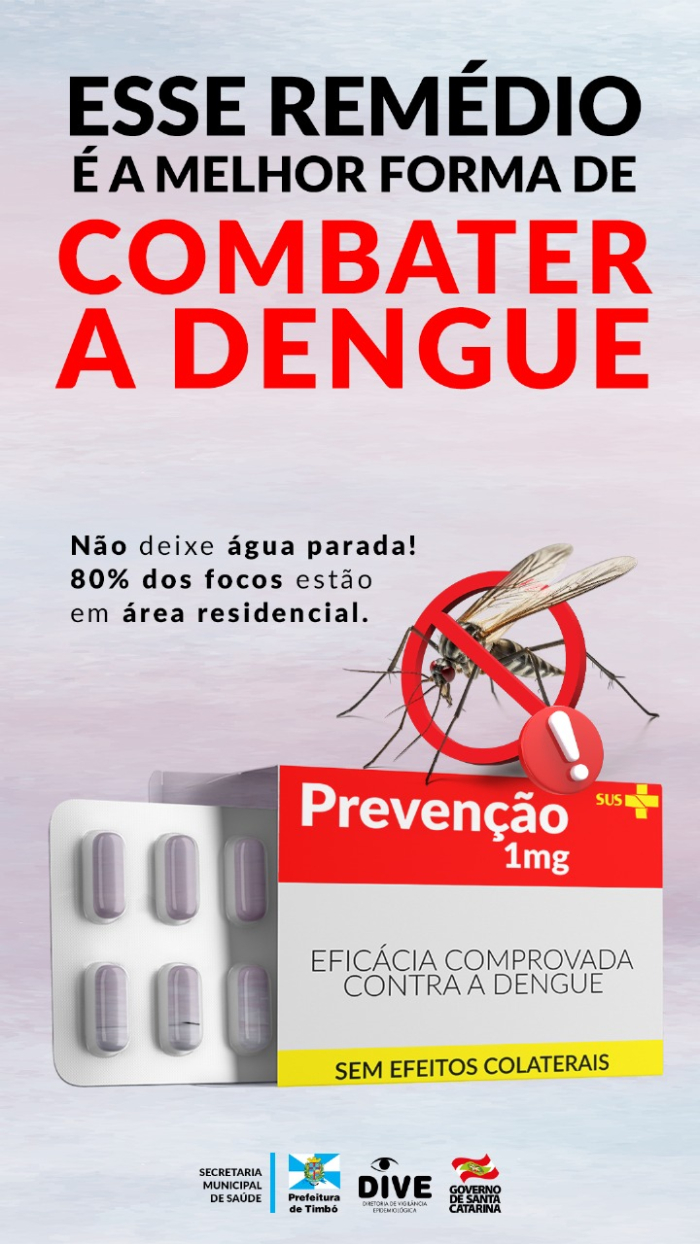 Timbó intensifica campanha de prevenção contra a dengue