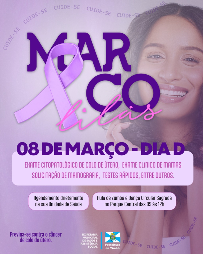 Timbó promove Dia D da Saúde da Mulher com ações de prevenção e bem-estar no Dia Internacional da Mulher