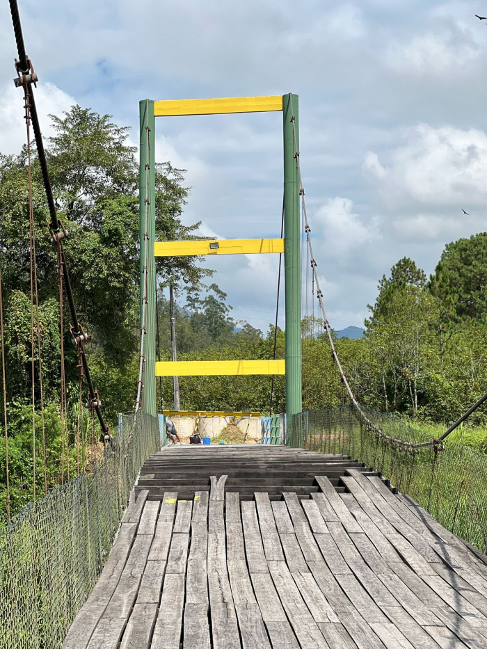 Matéria video  Reels - Trabalho reforma Ponte dos Expedicionários (Ponte do Cedrinho)
