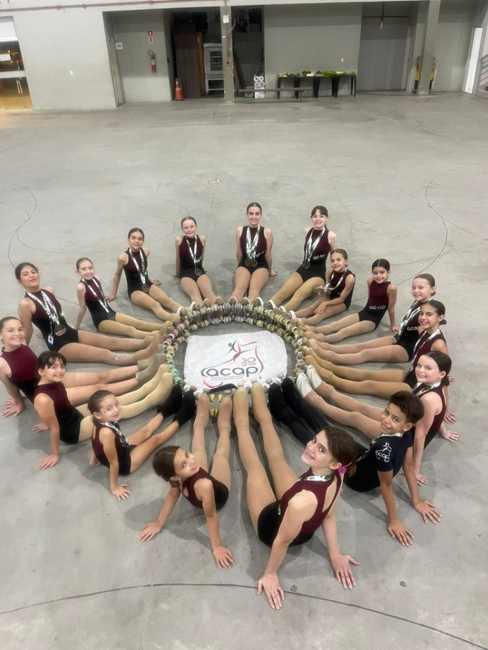 Equipe de patinação artística da FME brilham na 1ª fase do Campeonato Catarinense de Patinação Artística