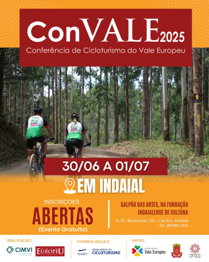 Indaial sedia a 4ª edição da ConVALE – Conferência de Cicloturismo do Vale Europeu