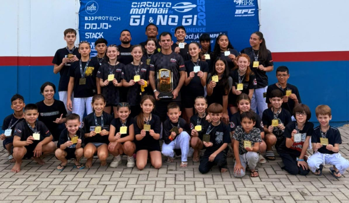 Equipe de Indaial conquista excelentes resultados na 3ª Etapa do Circuito Mormaii Catarinense de Jiu-Jitsu