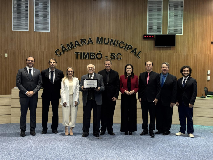 Hans Hermann Ziel é homenageado com título de cidadão honorário timboense