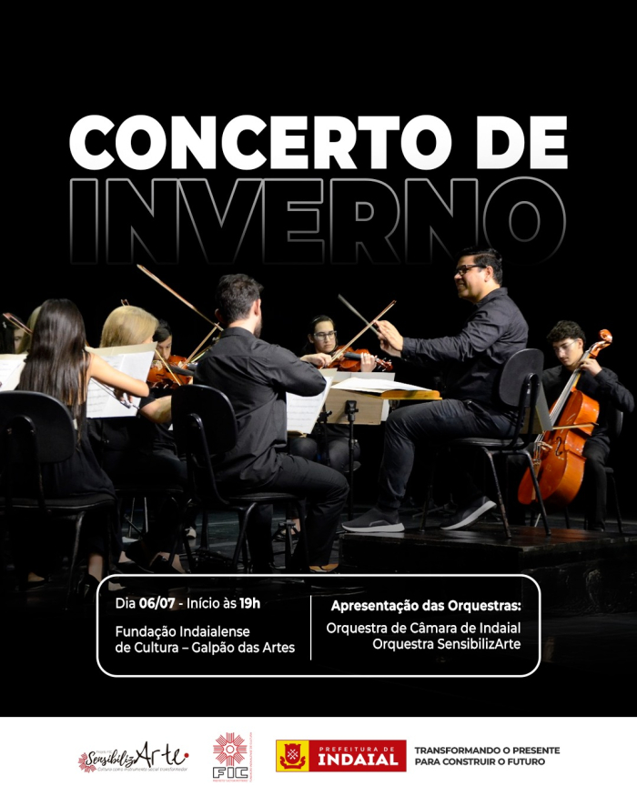 Concerto de Inverno integra programação do Sarau Cultural em Indaial