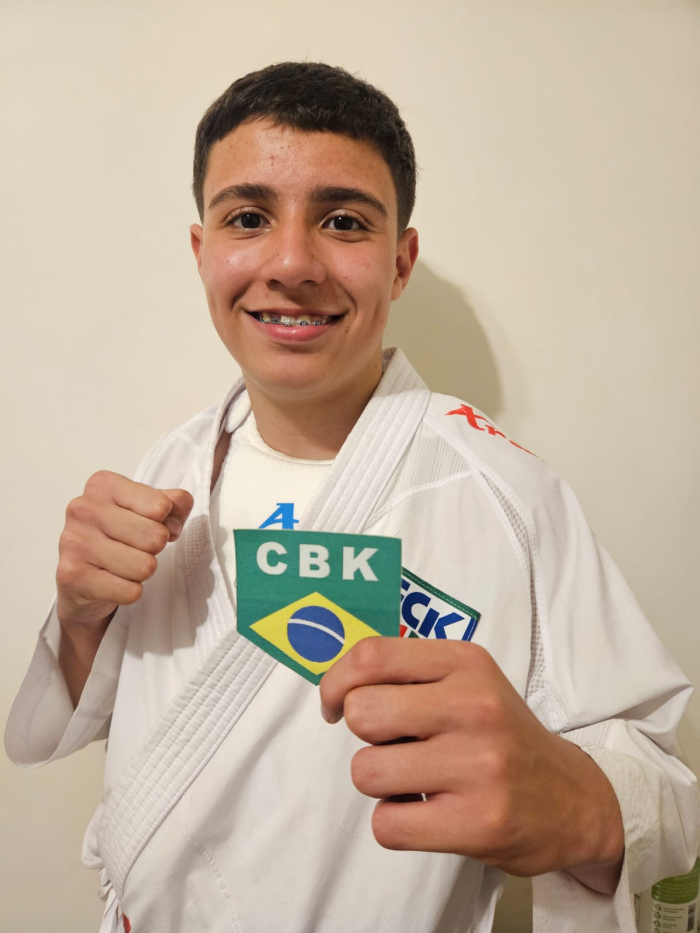 Atleta indaialense Yago Gabriel de Liz conquista vaga para o Pan-Americano de Karatê