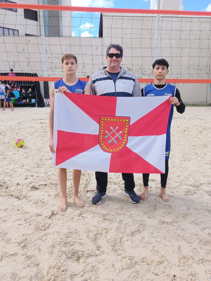 Vôlei de Areia de Indaial marca presença nos Joguinhos Abertos de Santa Catarina