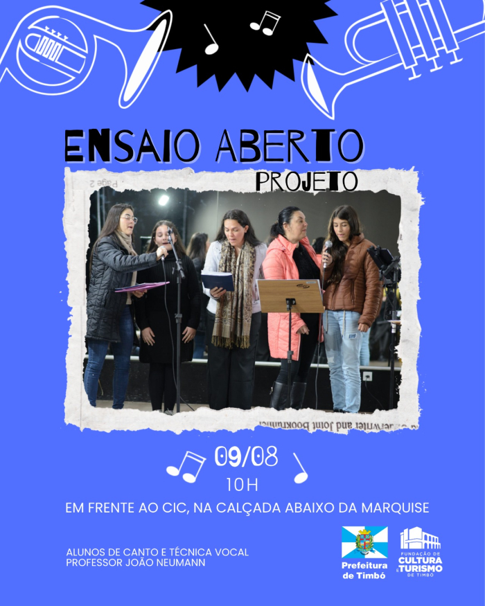 🎶 Projeto Ensaio Aberto leva música ao público na Feirinha do Sábado Mais