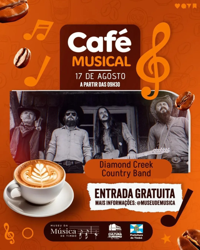 Museu da Música recebe Banda Diamond Creek no Café Musical deste domingo