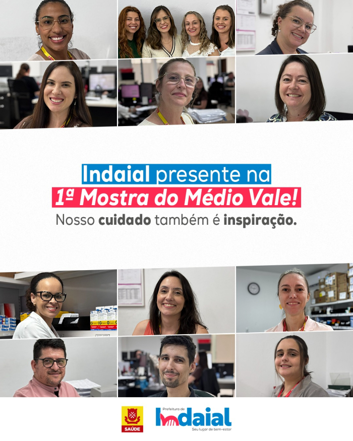 Indaial marca presença na 1ª Mostra do Médio Vale do Itajaí “Aqui Tem SUS – Conexões que Cuidam 2025”