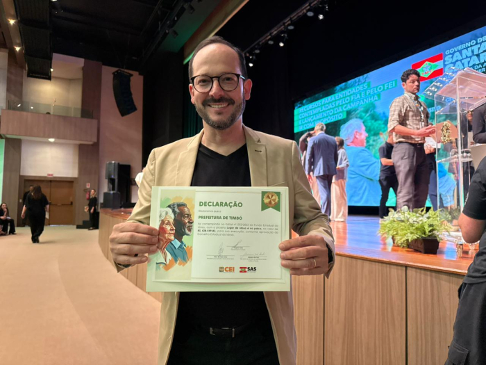 Timbó é contemplada com R$ 428 mil do Governo do Estado para execução do projeto “Lugar de Idoso é no Palco