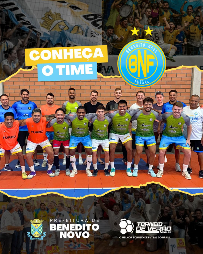 Benedito Novo Futsal apresenta oficialmente seu elenco