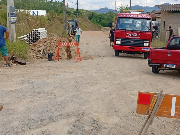 CASAN inicia instalação de nova adutora em Indaial