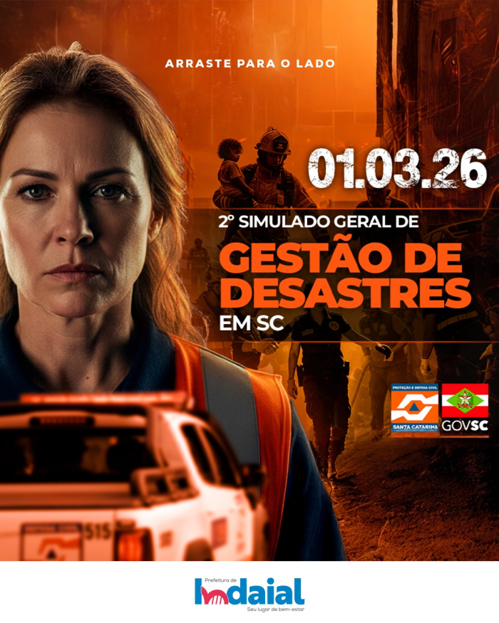 Indaial realiza 2º Simulado Geral de Gestão de Desastres neste domingo (1º)