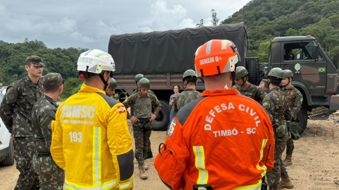 Simulado mobiliza forças de segurança e saúde em Timbó na manhã deste domingo
