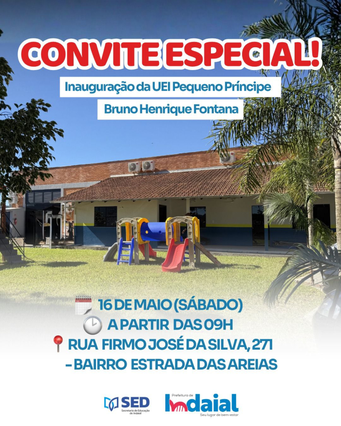 SED promove inauguração da nova Unidade de Educação Infantil Pequeno Príncipe 