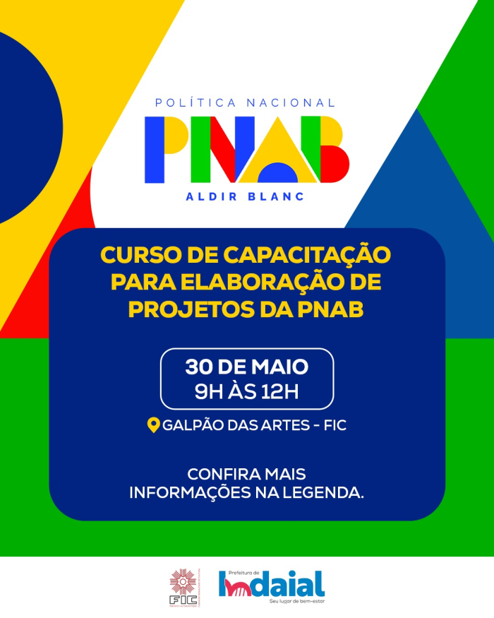 Curso preparatório para cadastro de projetos culturais nos editais da PNAB