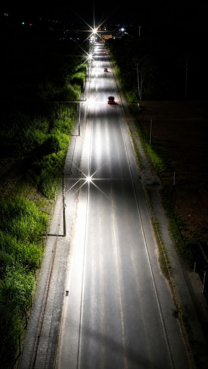 Prefeitura de Indaial moderniza iluminação pública da Rua Augusto Maass