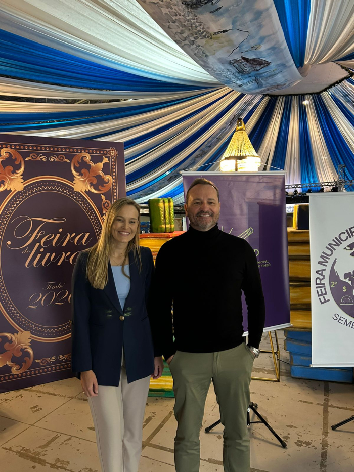 Feira do Livro e Feira de Matemática têm abertura oficial e movimentam Timbó com programação até domingo