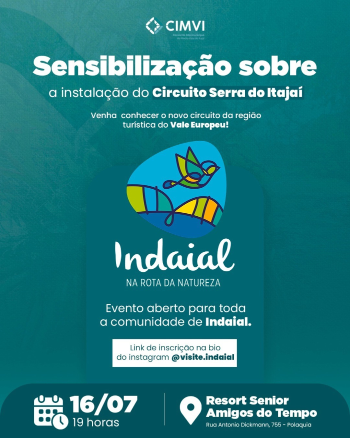 Indaial recebe apresentação do Circuito da Serra do Itajaí, nova rota de cicloturismo com mais de 300 km