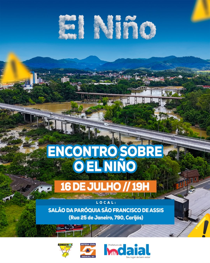 Defesa Civil de Indaial promove encontro para orientar população sobre os impactos do fenômeno El Niño