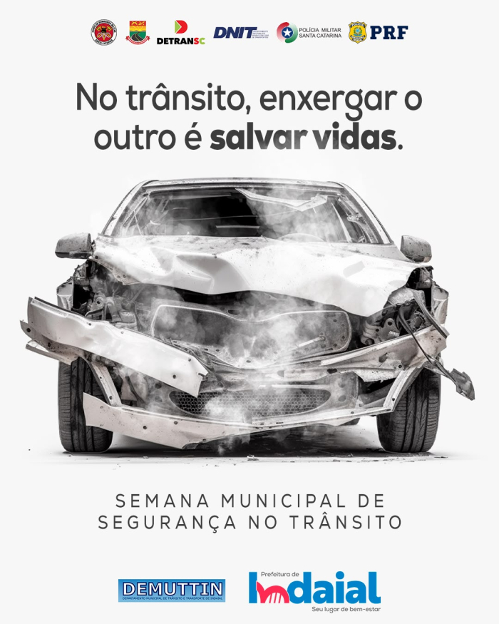 Indaial recebe ações de conscientização durante a Semana Municipal de Segurança no Trânsito