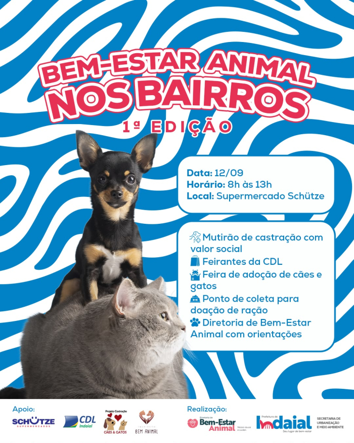 Indaial promove 1ª edição do Bem-Estar Animal nos Bairros