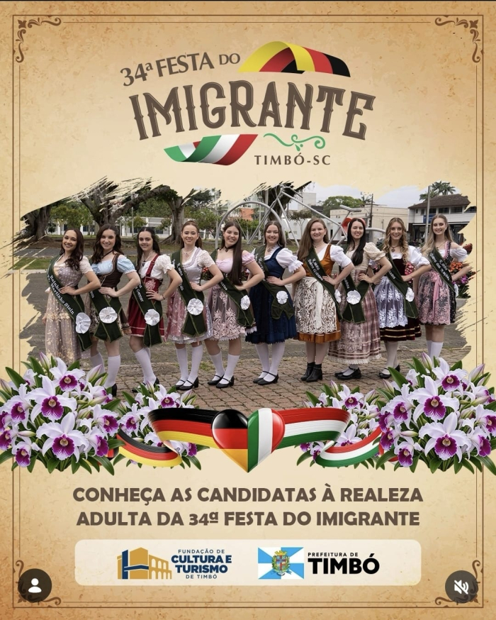 35ª Festa do Imigrante apresenta candidatas à Realeza Adulta