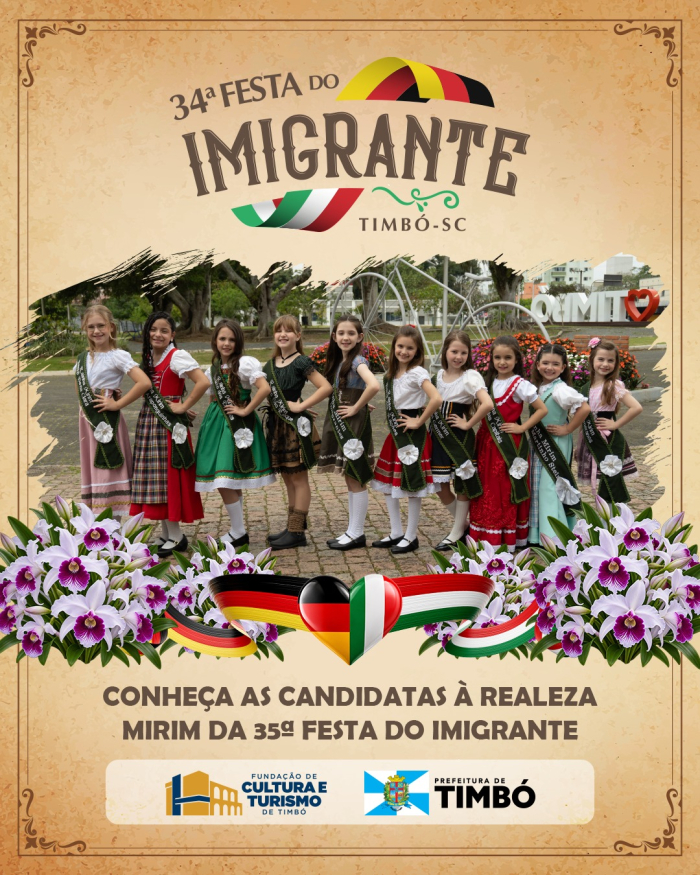 35ª Festa do Imigrante apresenta candidatas à Realeza Mirim