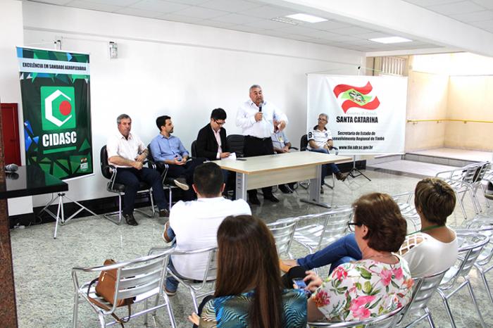 ADR de Timbó recebe presidente da Cidasc