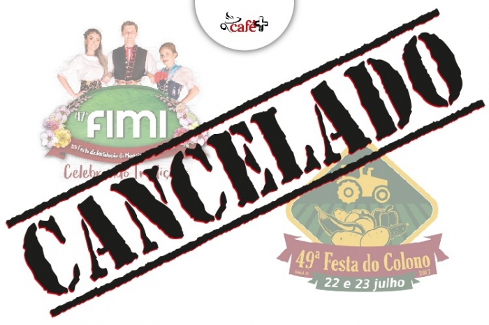 Festa do Colono e Fimi são canceladas em Indaial