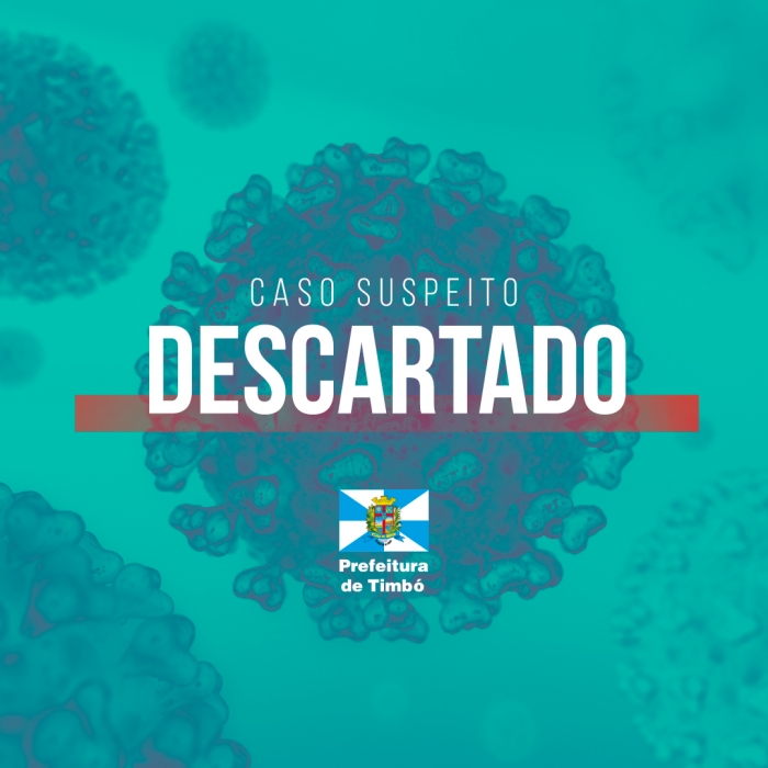 Exame dá negativo para o primeiro caso suspeito de coronavírus em Timbó