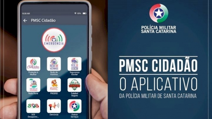 Aplicativo 'PMSC Cidadão' auxilia para registro de ocorrências
