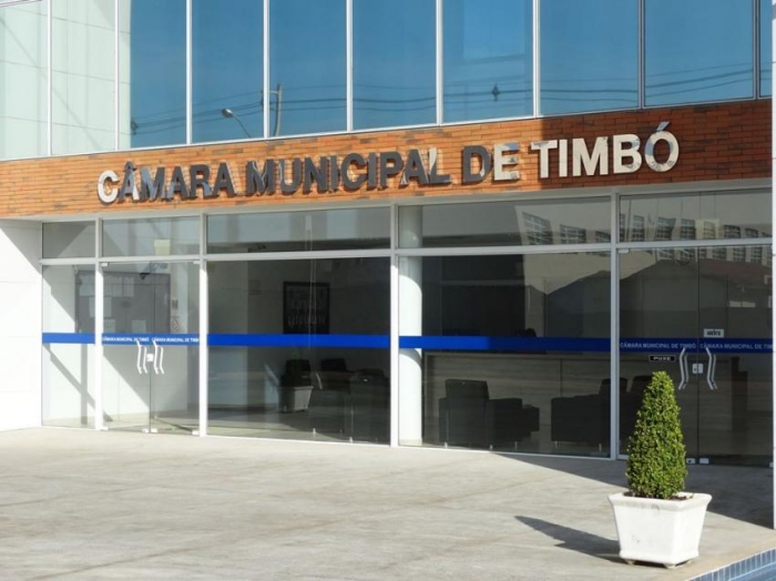 Câmara de Vereadores de Timbó prorroga suspensão das atividades