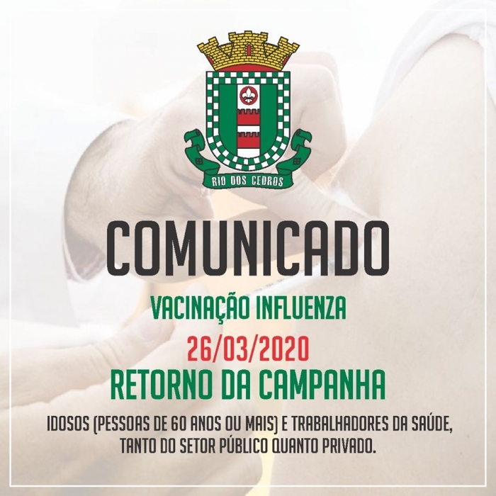 Retorno da Campanha de Vacinação em Rio do Cedros