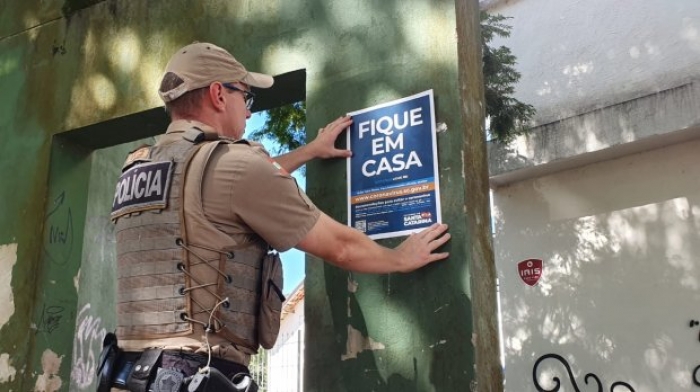 PMSC usa tecnologia que mostra percentual da população em isolamento no estado