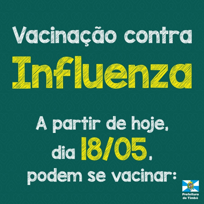 Professores e público de 55 a 59 anos recebem vacina contra gripe em Timbó