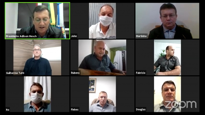 Vereadores de Timbó realizam a 12ª Sessão Ordinária de 2020