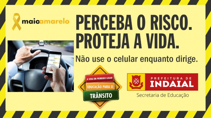 Terceira maior causa de acidentes com morte no Brasil é por uso de aparelho celular na direção