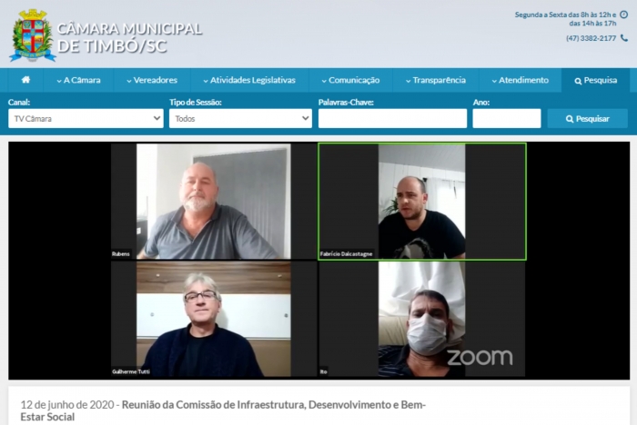 Câmara realiza reunião ordinária da Comissão de Infraestrutura nesta sexta, 12