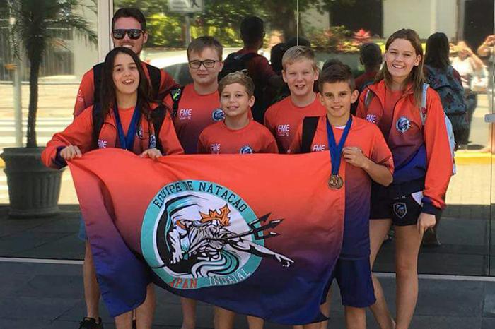 Natação de Indaial conquista cinco medalhas no Campeonato Sul-Brasileiro