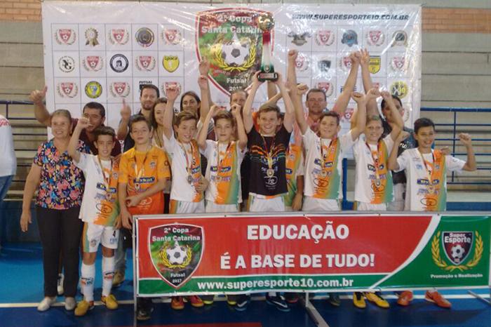 Aefi Futsal/FME de Indaial é bicampeã da Copa Santa Catarina Sub-12