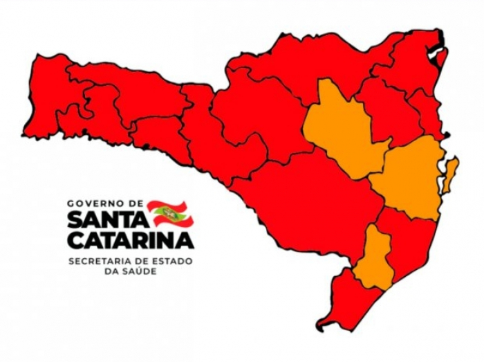 Coronavírus em SC: Matriz de Risco aponta 13 regiões em estado gravíssimo
