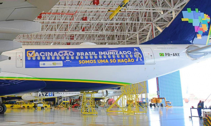Avião que vai buscar vacinas na Índia decola hoje do Recife