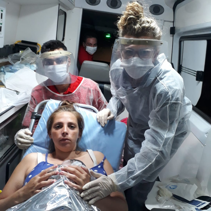 Bebê nasce dentro de viatura dos Bombeiros Voluntários em Ascurra