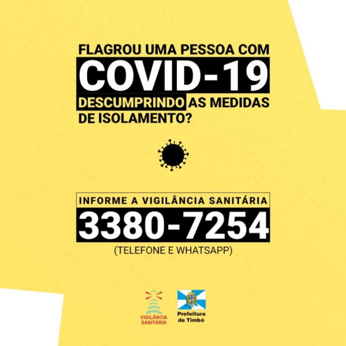 Flagrou uma pessoa com Covid-19 descumprindo as medidas de isolamento? Saiba o que fazer